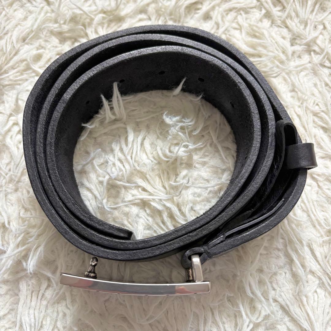 美品　グッチ ベルト GGバックル ブラック　スクエア　245906 メンズ