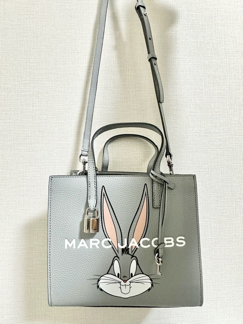 新品★マークジェイコブス X バッグスバニー 2wayスモールトート グレー