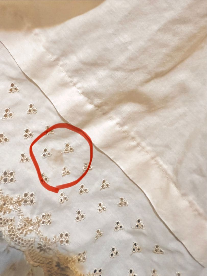 ハンドメイドマグノリアパール風コットンレースキャミロリータヒッピーカントリー