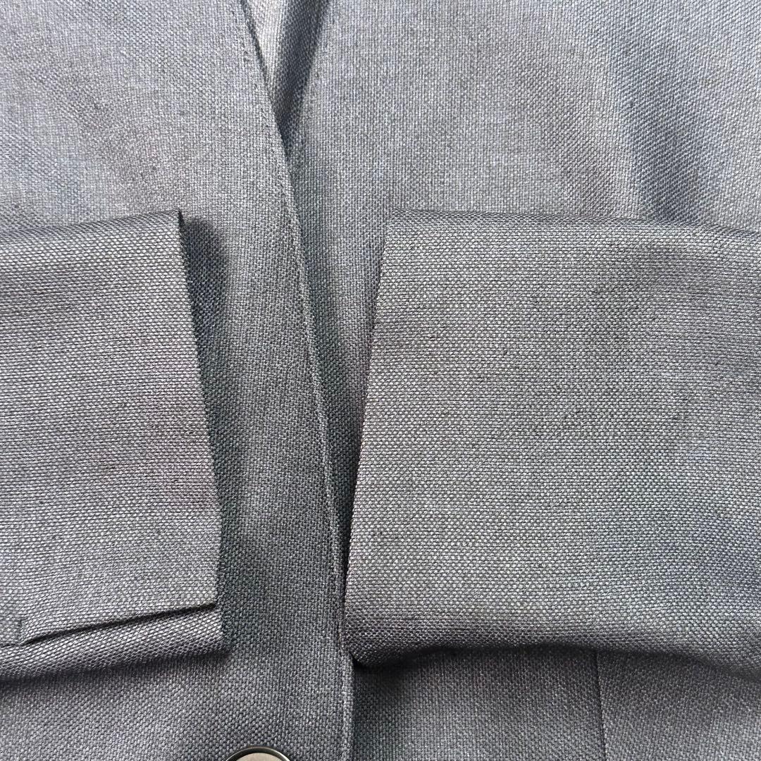 美品♡現行 インディヴィ パンツスーツ セットアップ ノーカラー ネイビー