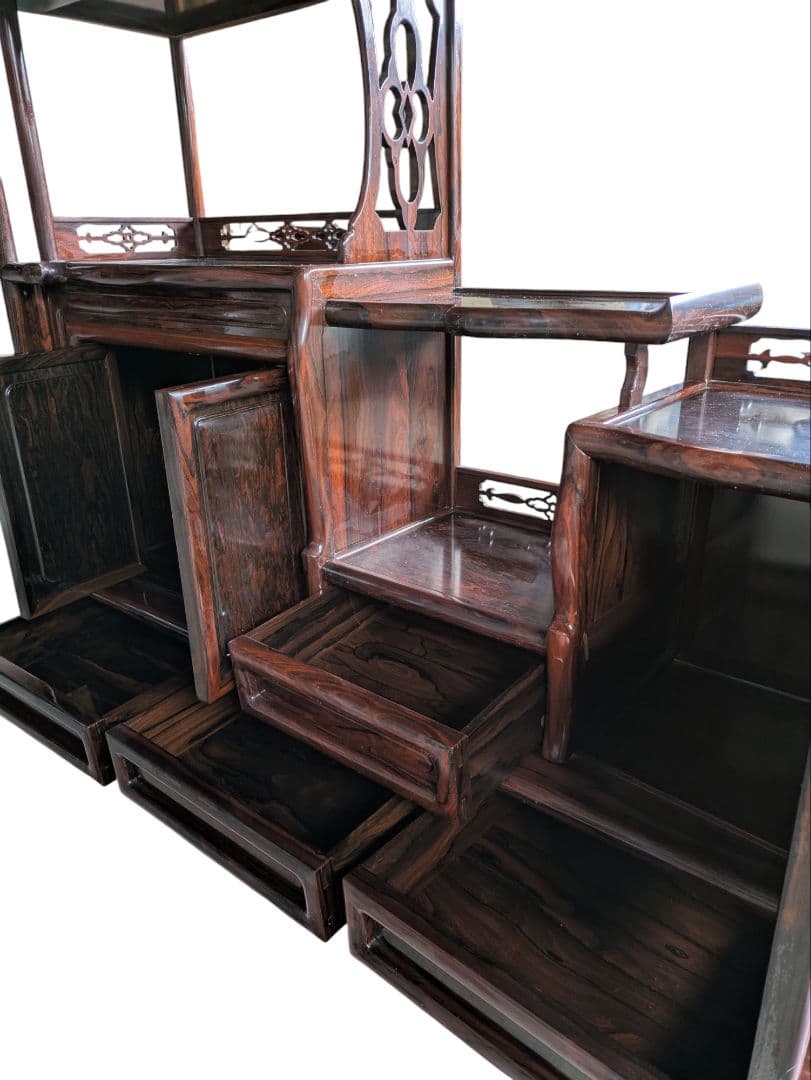 茶棚 茶箪笥 紫檀 古家具 飾り棚