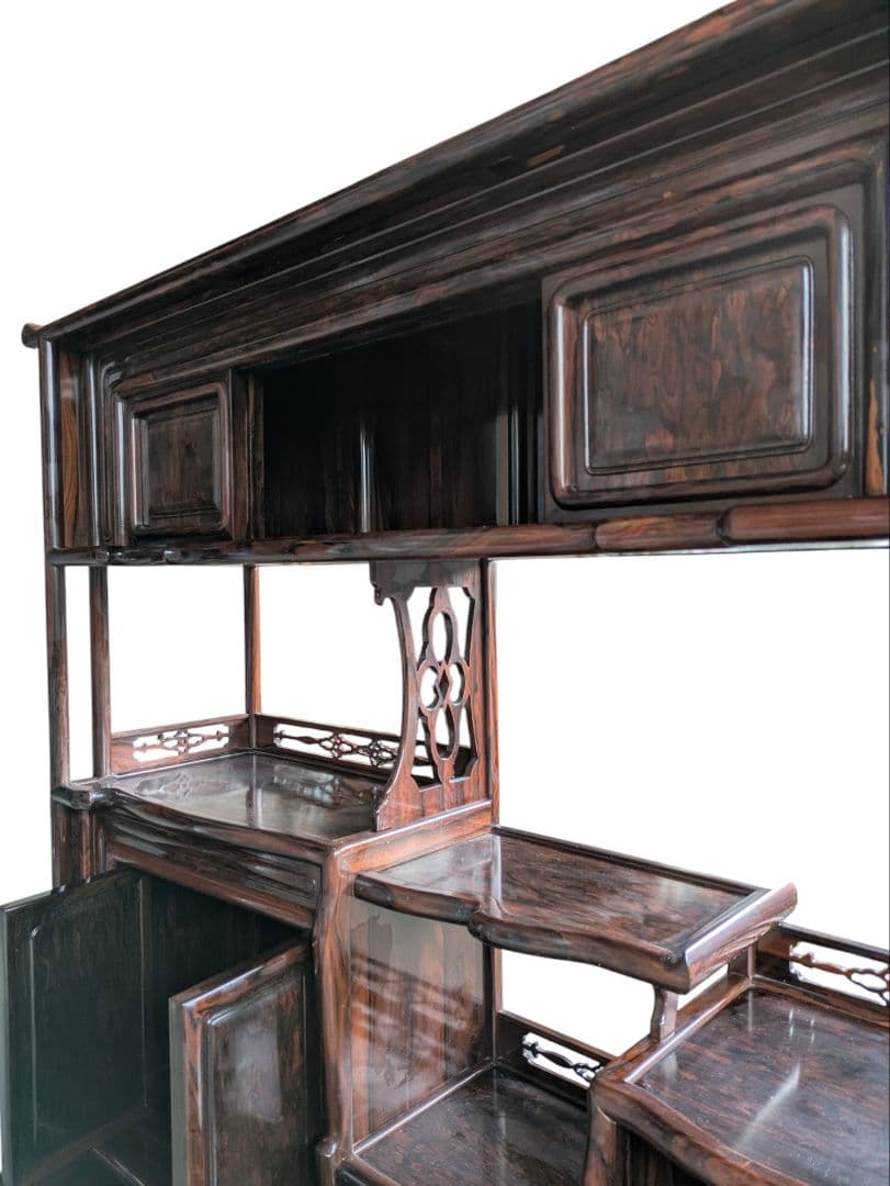 茶棚 茶箪笥 紫檀 古家具 飾り棚