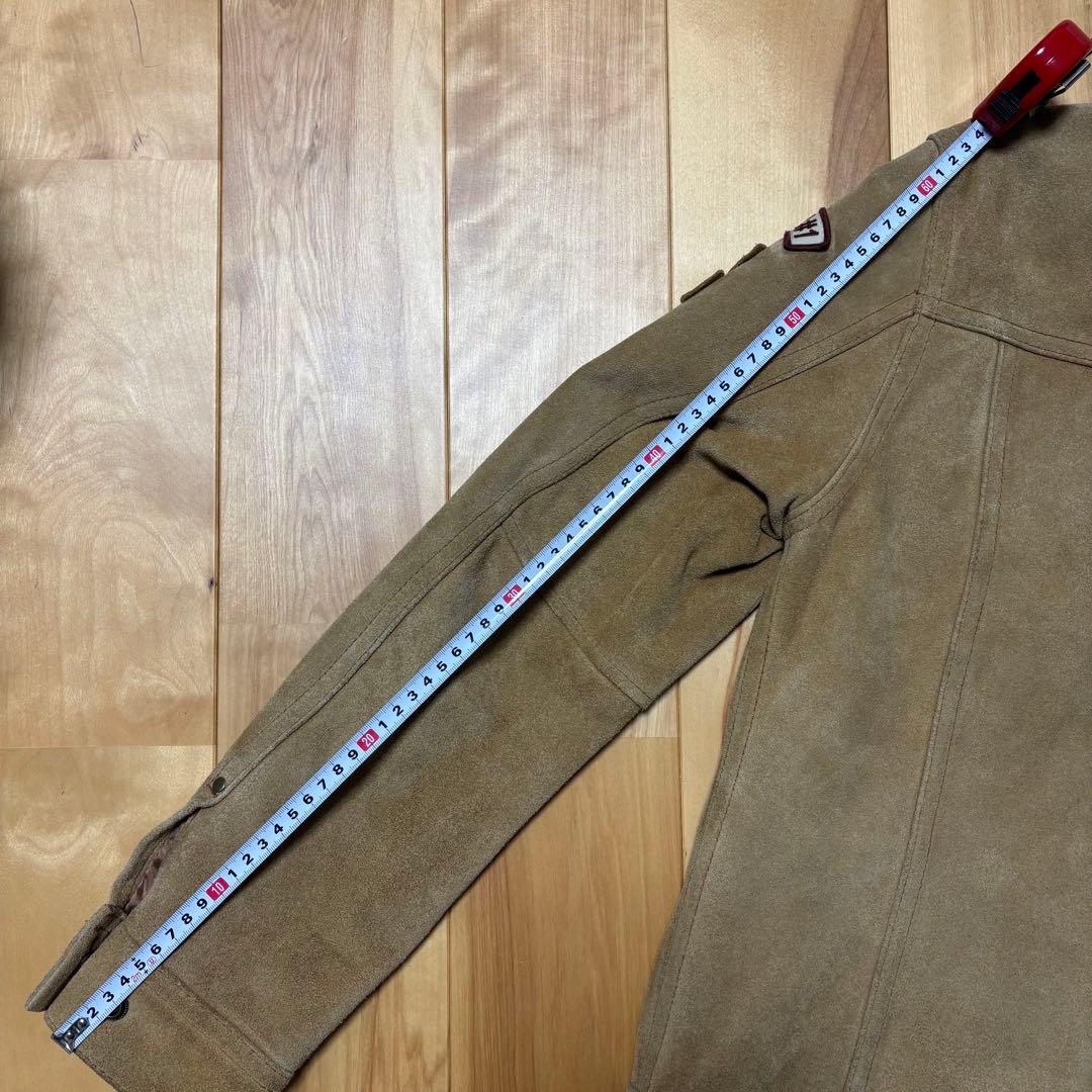 AVIREX パッチ付きレザージャケット L