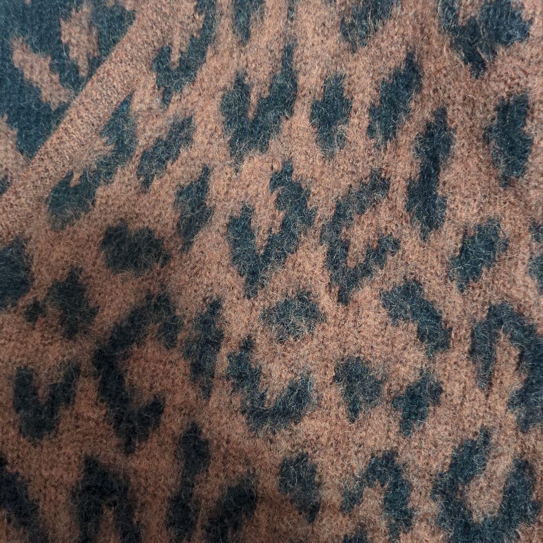 WACKOMARIA LEOPARD ヘビーモヘアカーディガン 野村訓市