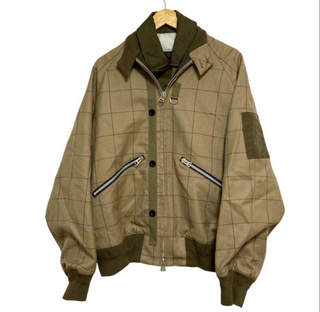 ジャケット・アウター Sacai 24aw Windowpane Blouson