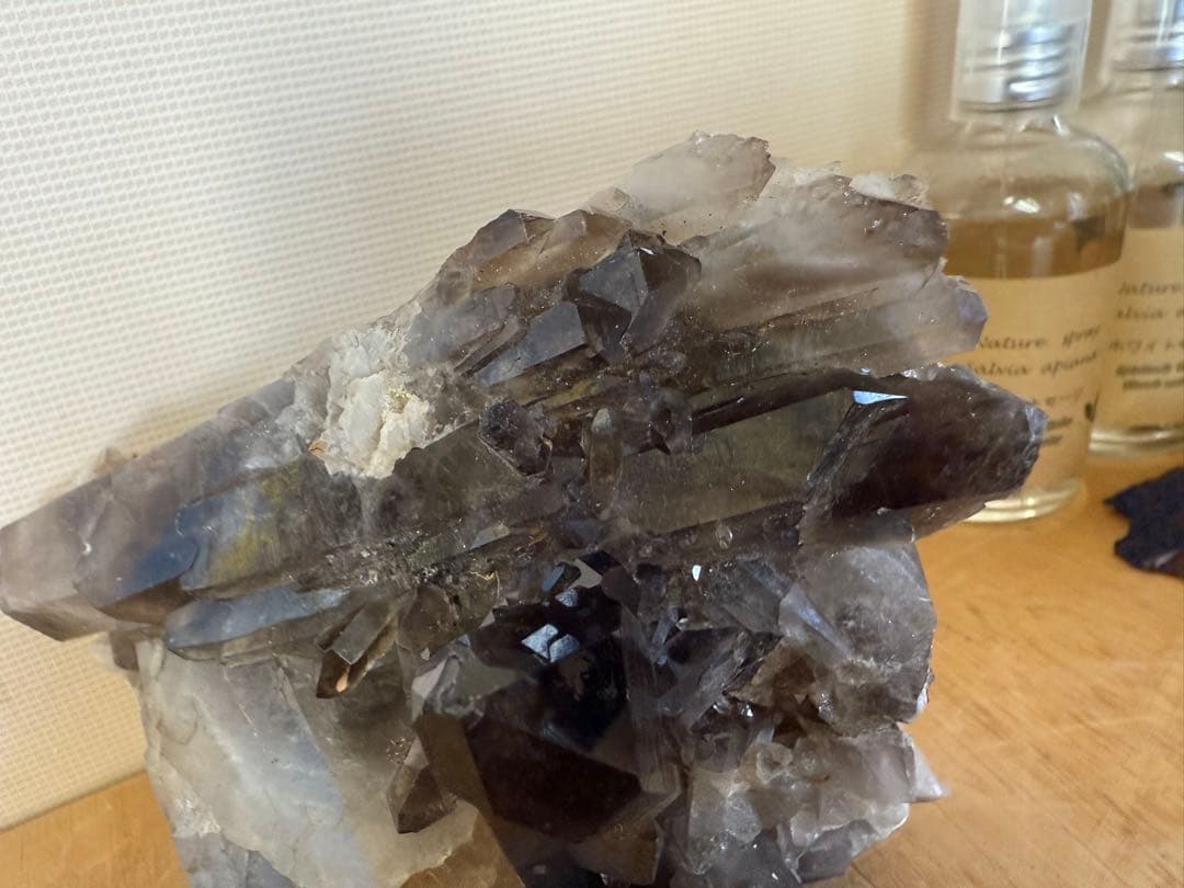 クララです　黒水晶　モリオン　原石1140g