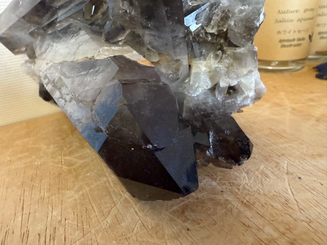 クララです　黒水晶　モリオン　原石1140g