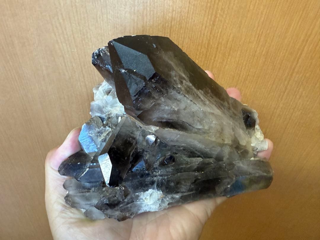 クララです　黒水晶　モリオン　原石1140g