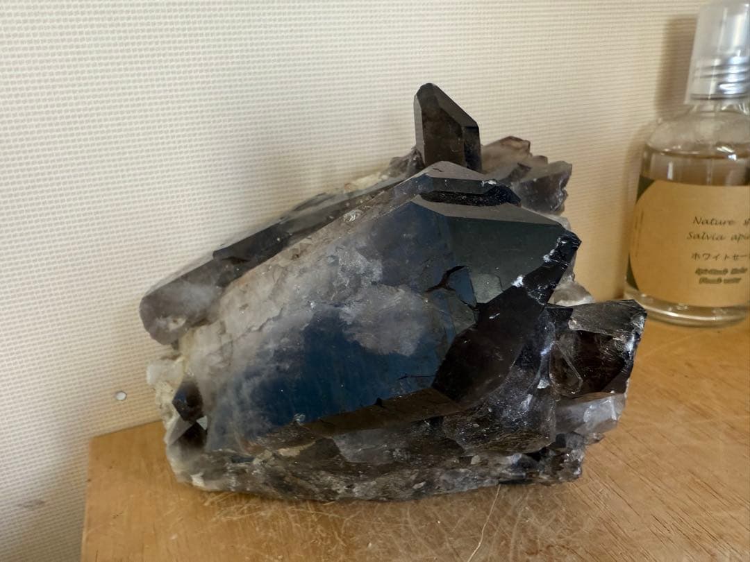 クララです　黒水晶　モリオン　原石1140g