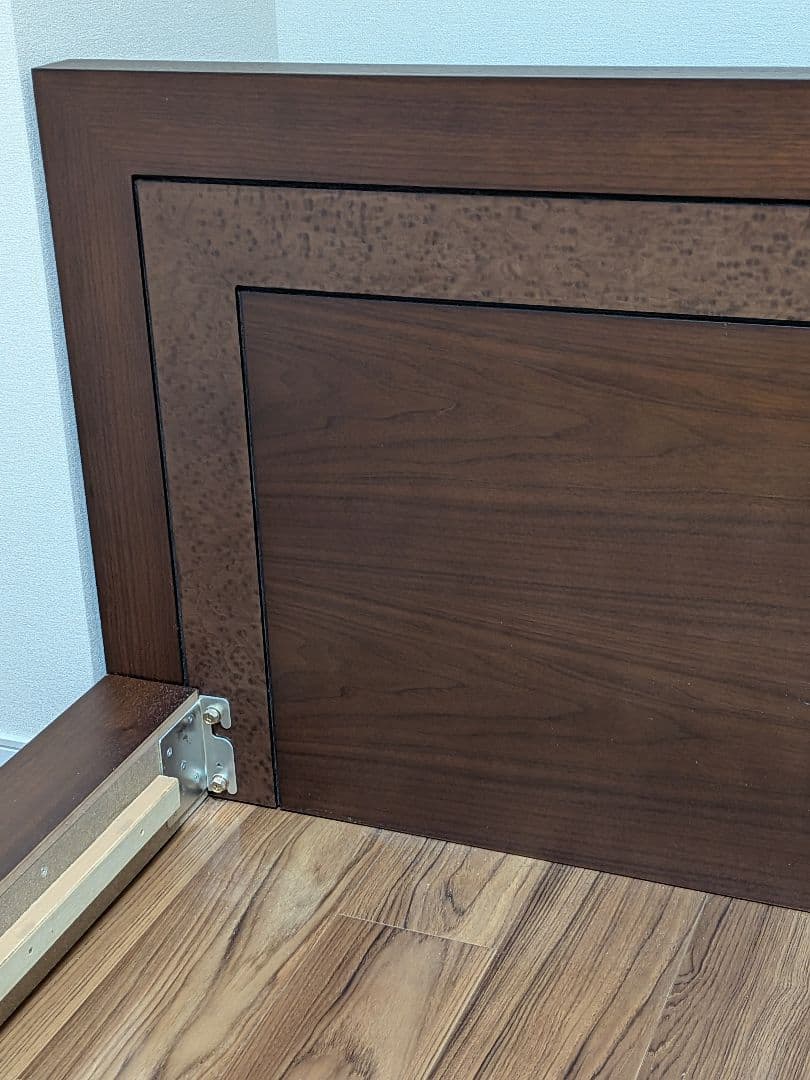 ドリームベッドフレーム　クイーンサイズ　ダークブラウン　 2月15日までの掲載