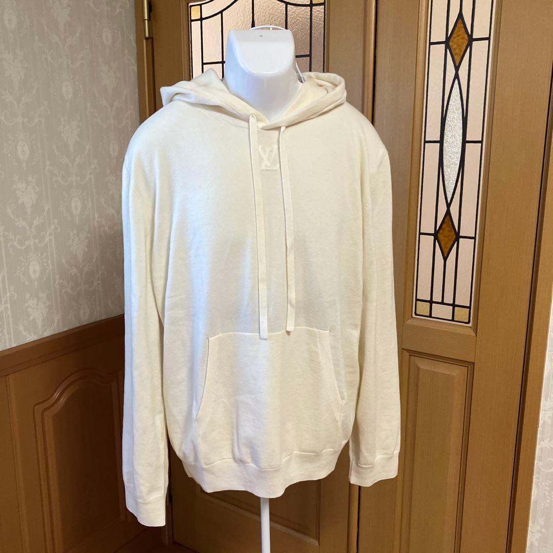 LOUIS VUITTON / ニットパーカー カシミヤ シルク オフホワイト