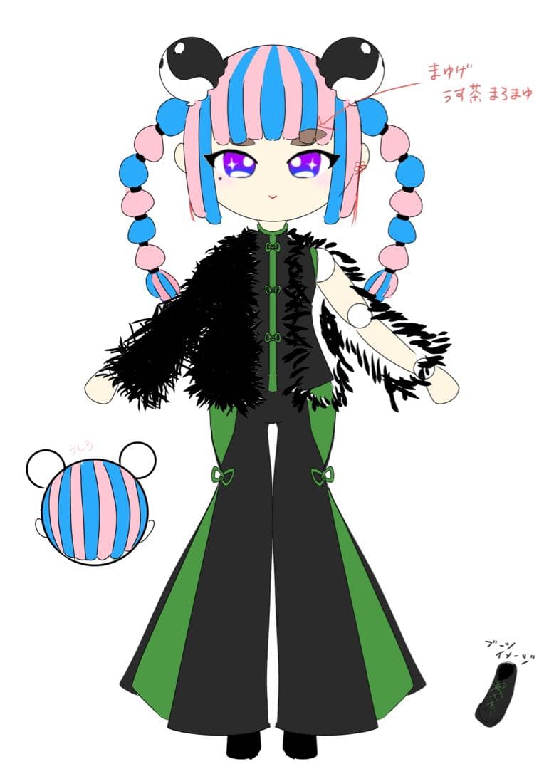 ひよりページ　セミオーダー　関節可動式　あみぐるみドール　2体