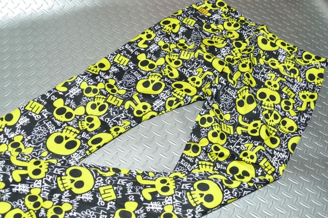 ★春ゴルフ★ラウドマウスゴルフ★ストレッチツイル柄パンツ★LL★アニマルスカルズ