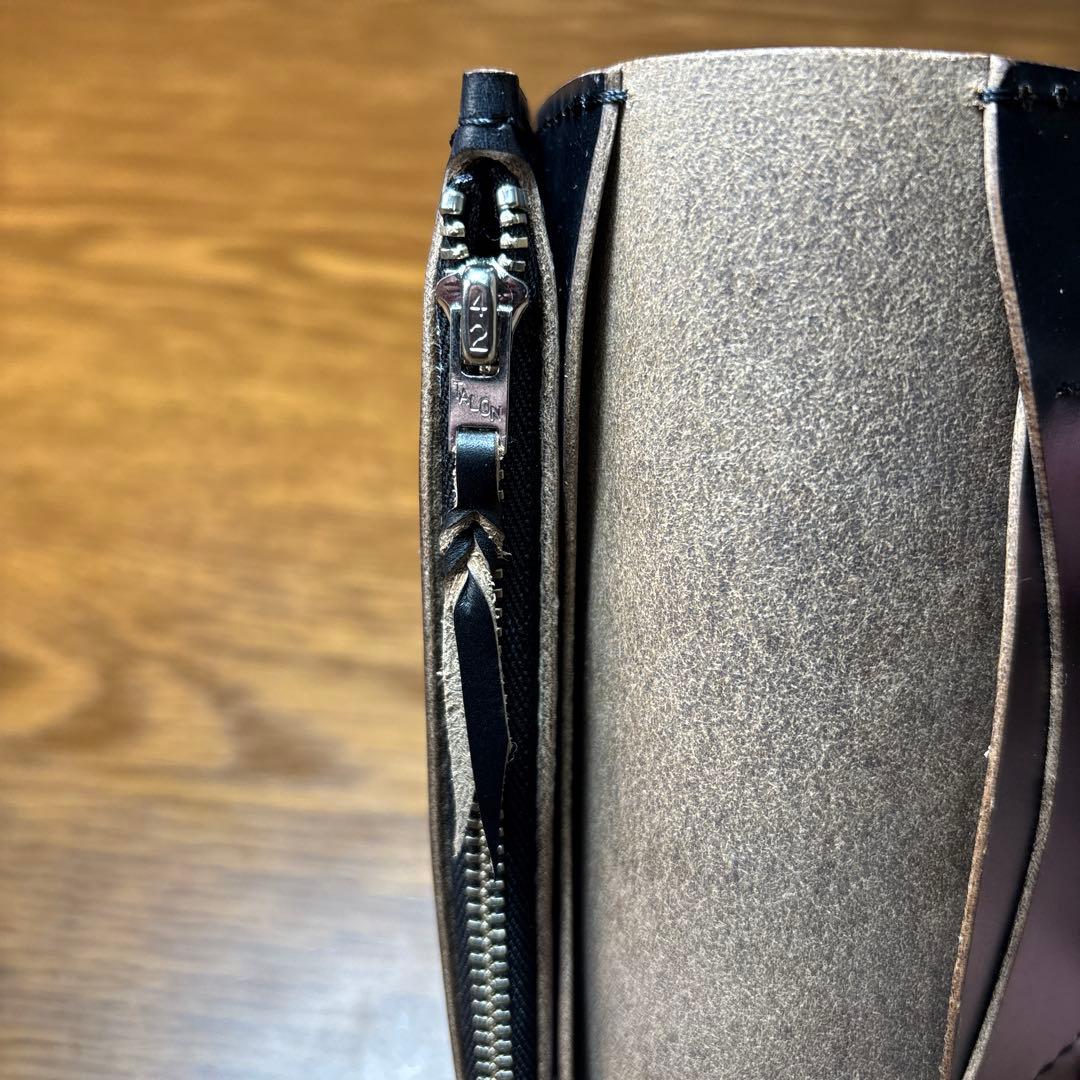 トラッカーウォレット クロムエクセル　コンチョ　シルバー925 ミドルウォレット