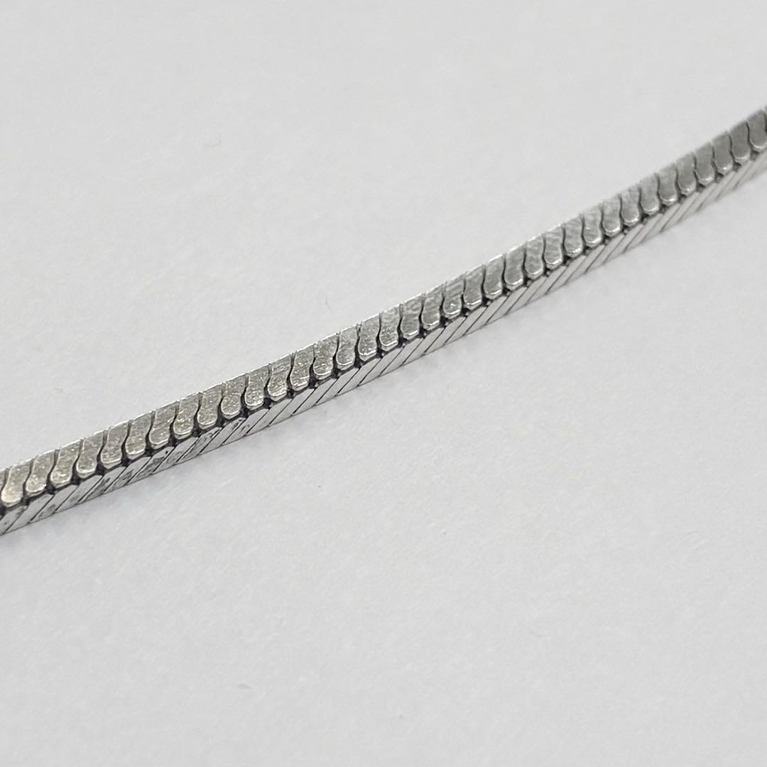 Italy vintage ボックス ヘリンボーンチェーンブレスレット 925