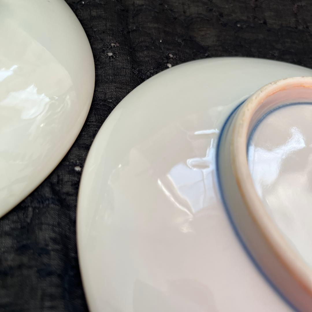 九谷焼　椿山窯　若村紫紅　梅の絵柄のお皿　2枚セット