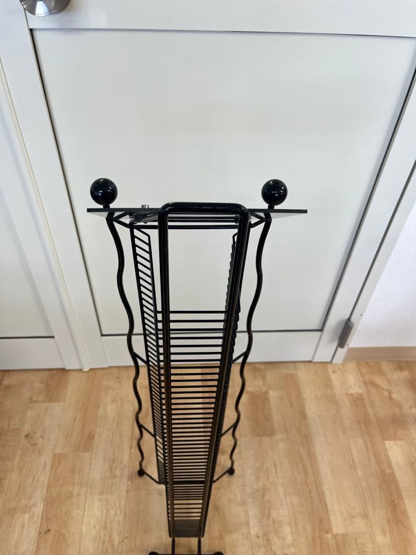 90's ポストモダン CDラック CDタワー ブラック ヴィンテージ