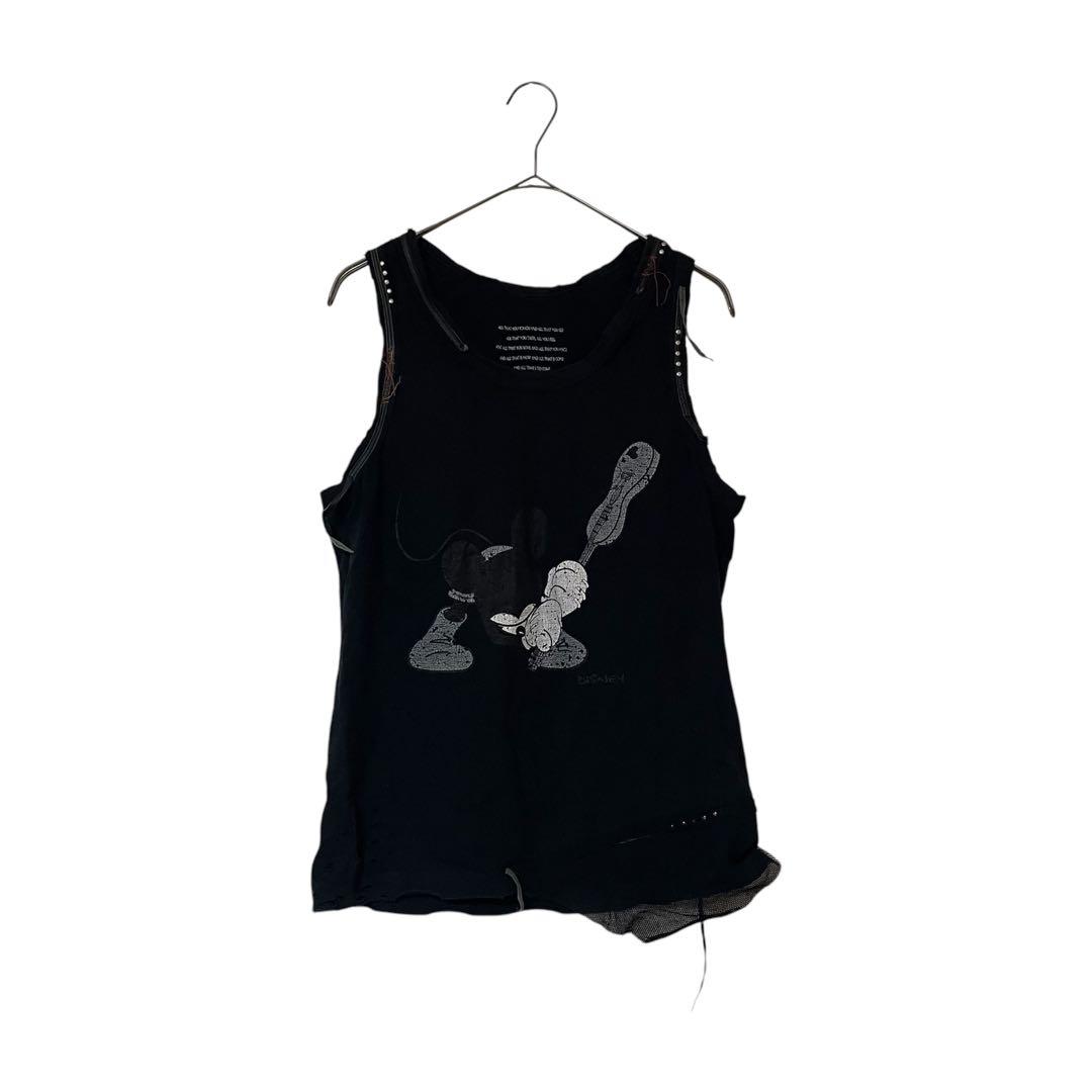 CRUSH Mickey TANKTOP ダメージ加工ミッキータンクトップ.