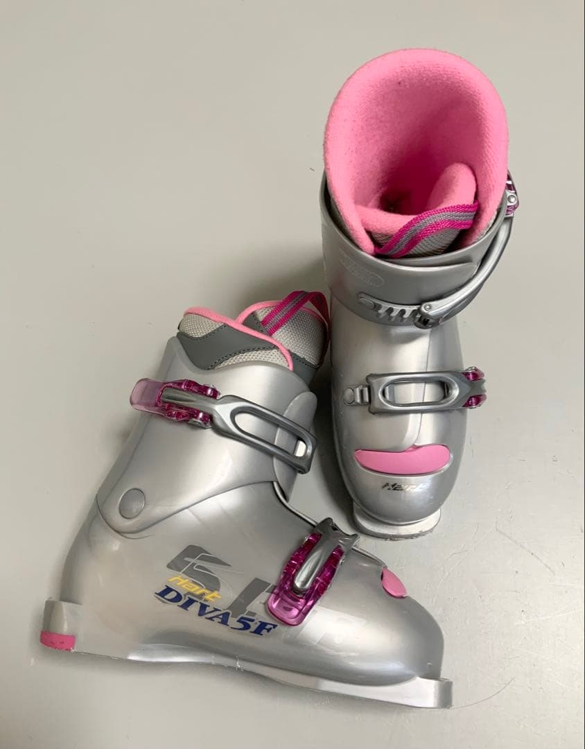 ジュニアスキー　4点セット　BXB 板118cm／ブーツ21〜21.5cm