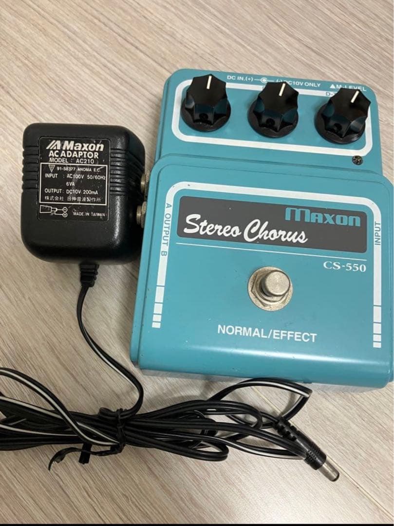 Maxon CS-550 ステレオコーラス ACアダプター付属　即購入可