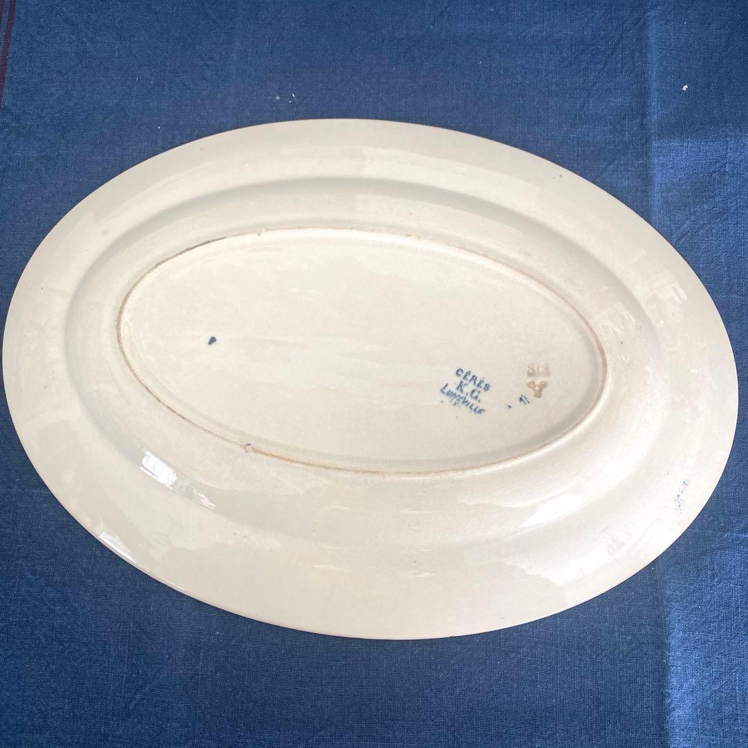 フランスアンティーク プレートセットツバメ 皿 CERESフランス リュネヴィル