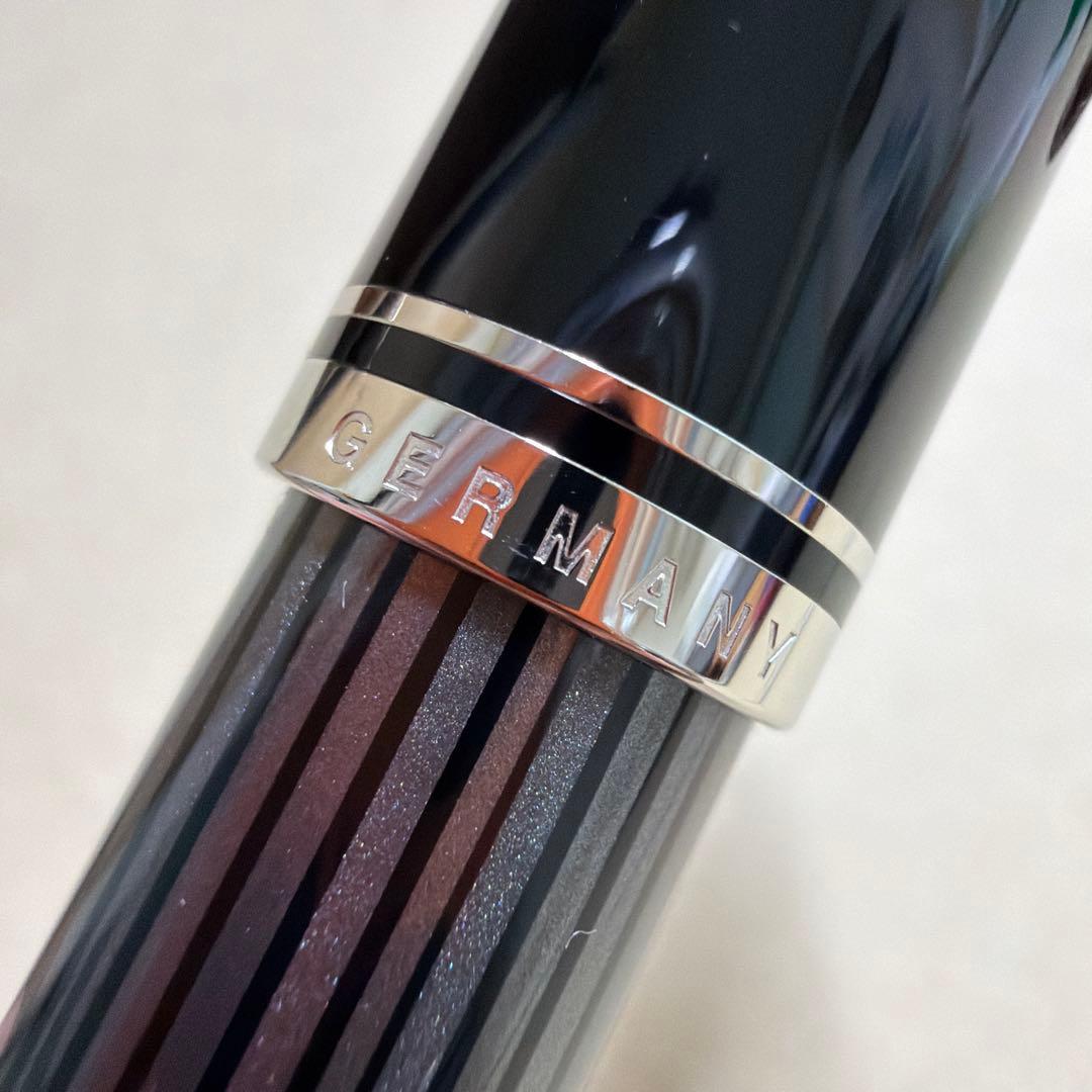 新品 Pelikan ペリカン 万年筆 スーベレーン M405 黒縞 F