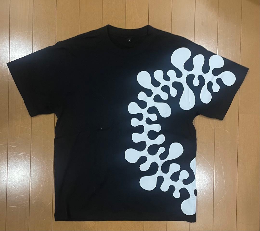 【極希少】LONCINO ロンチーノ UNEUNE グラフィックTシャツ S 黒