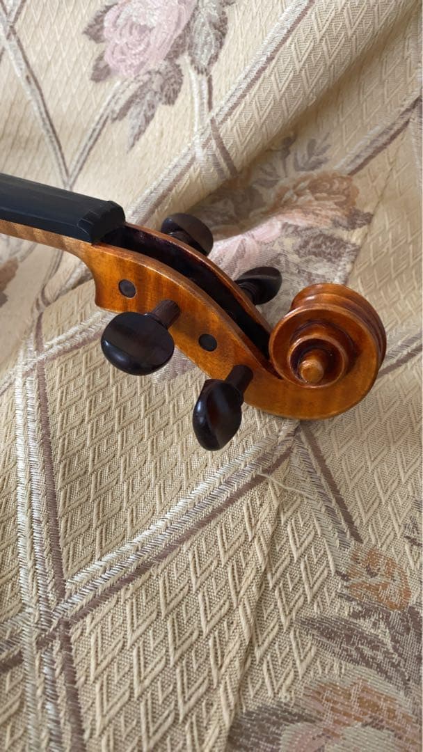 4／4 ドイツ製　木製フルサイズバイオリン オレンジブラウン