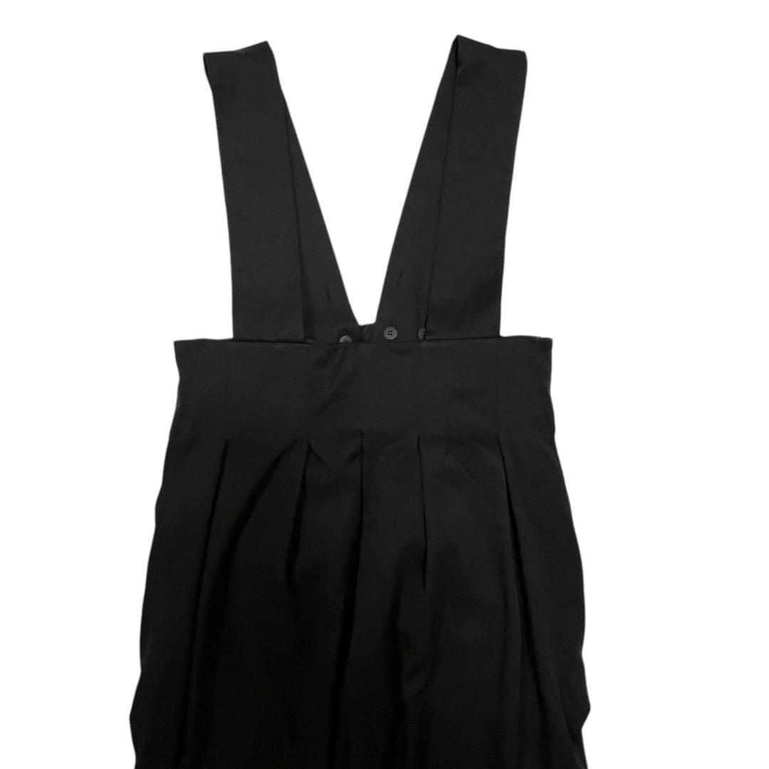 極美品 Freneフラーネ サロペット オールインワン 黒 M ストレッチパンツ