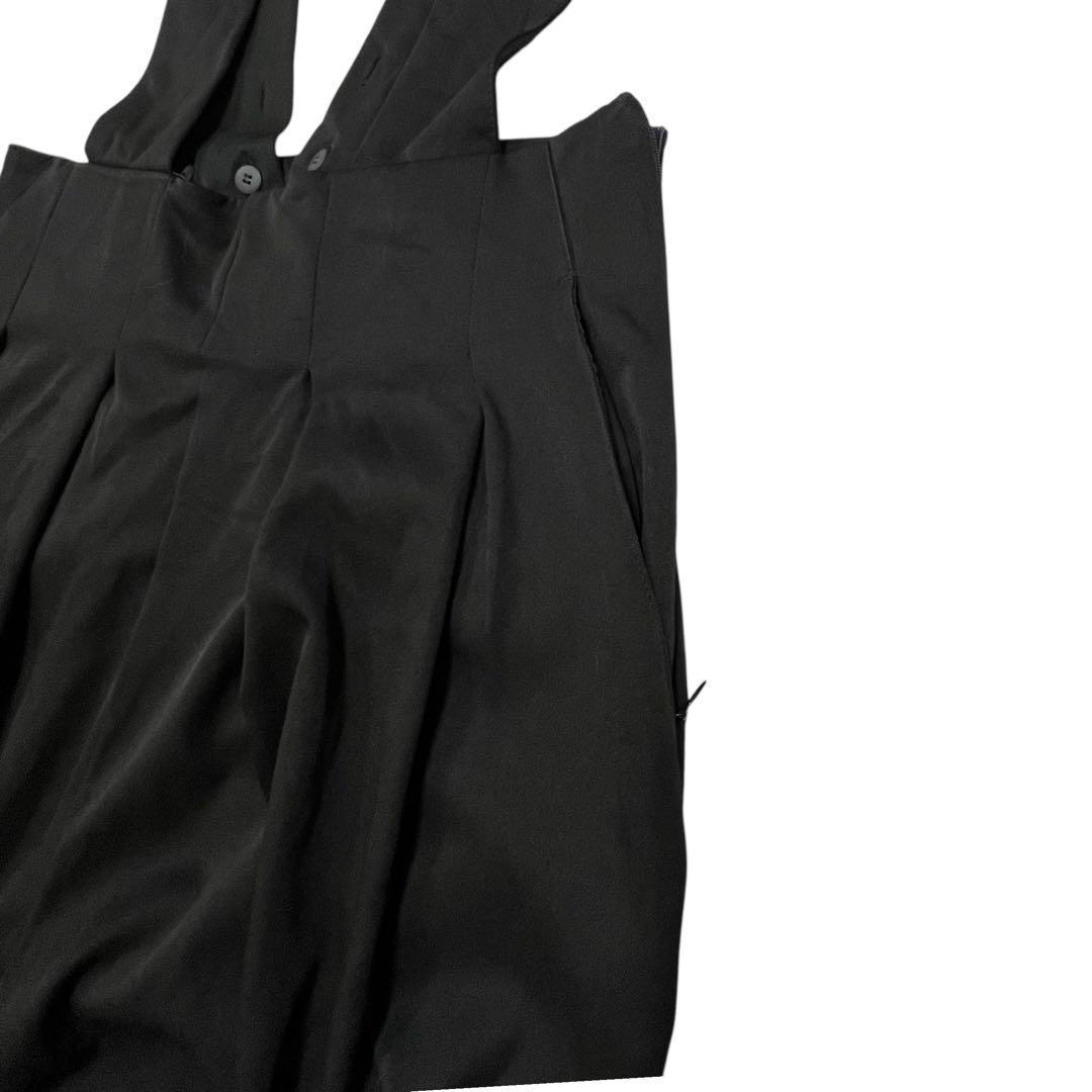 極美品 Freneフラーネ サロペット オールインワン 黒 M ストレッチパンツ