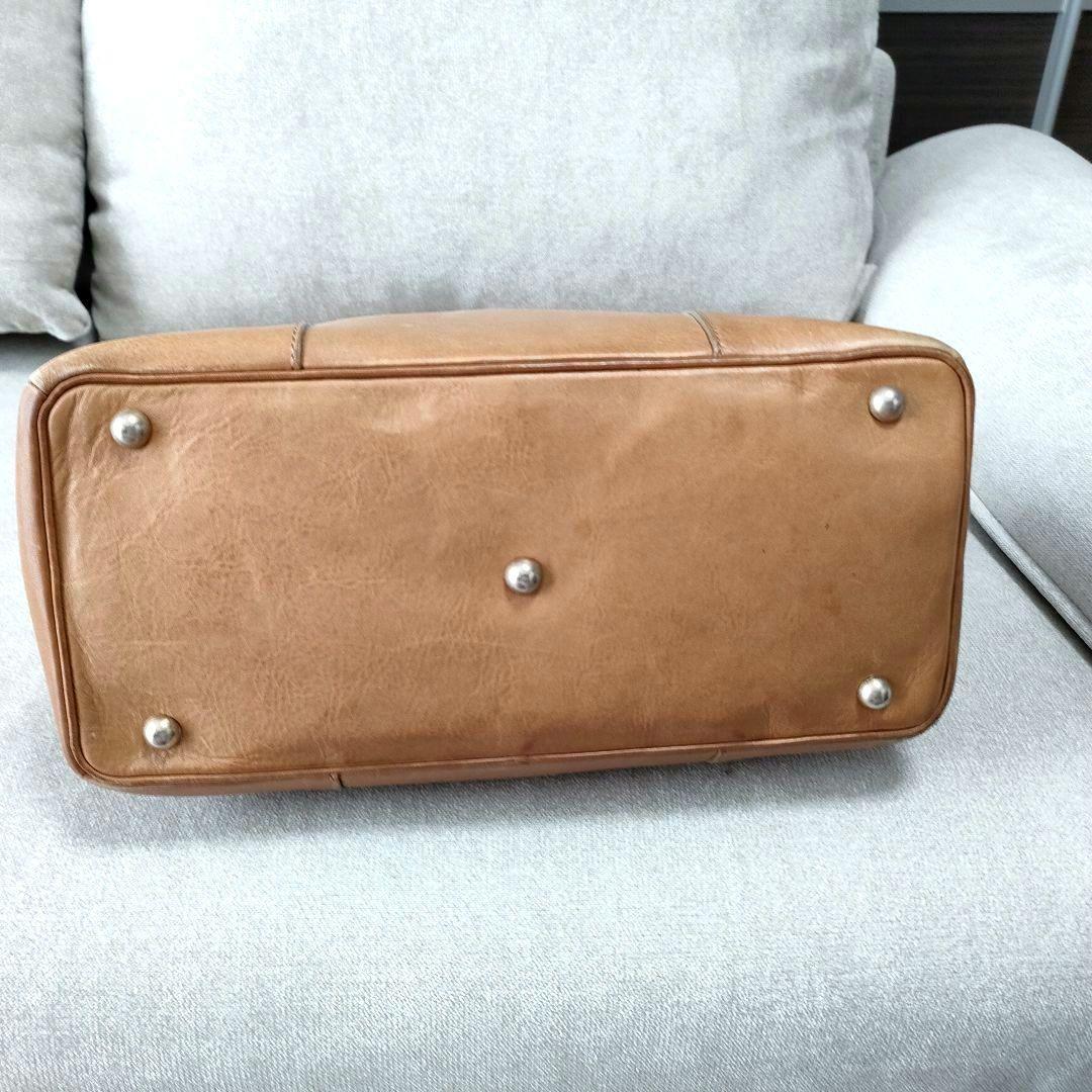 濱野 クラッシー アーバントート HAMANO　トートバッグ　南京錠　キャメル