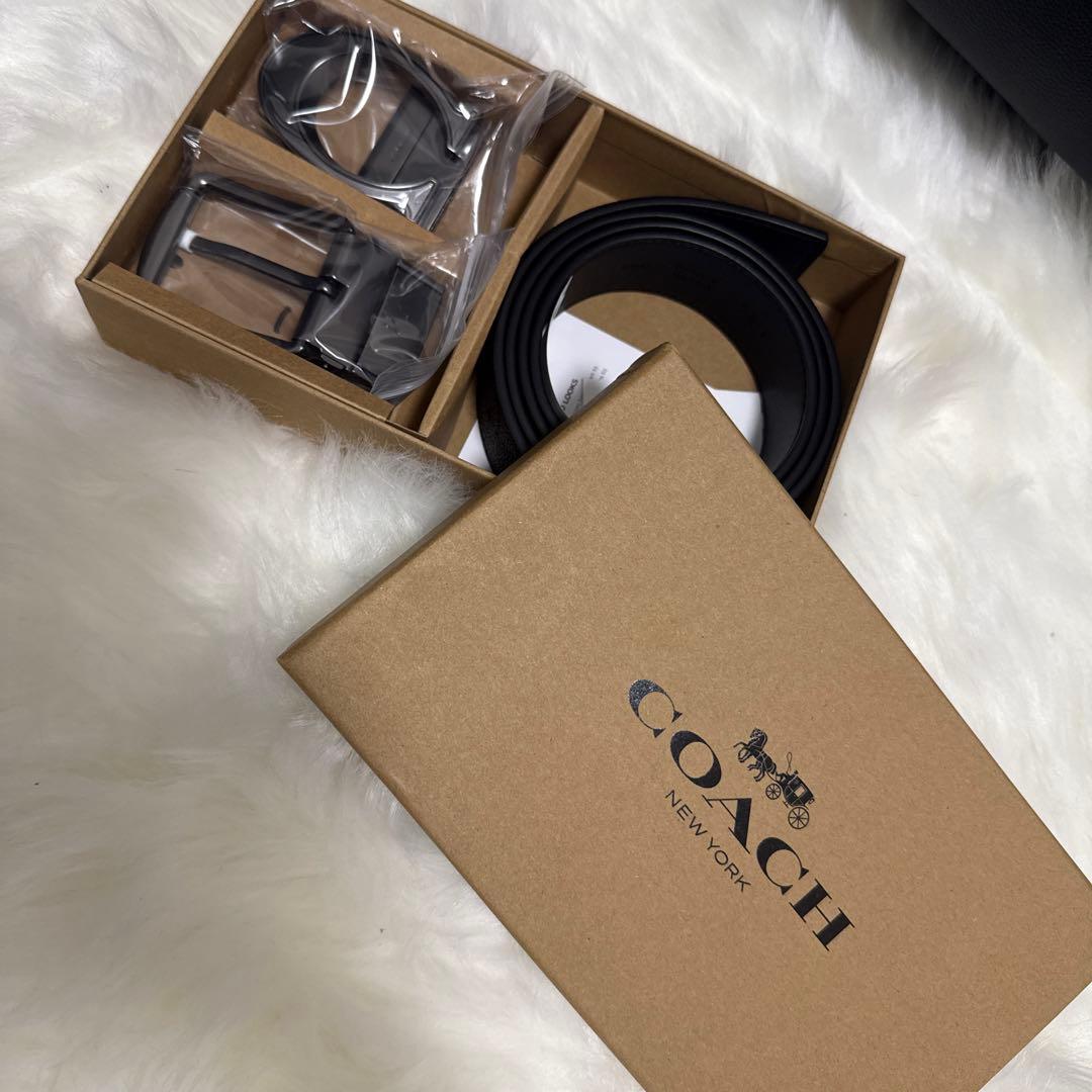 新品coachリバーシブルタイプベルト