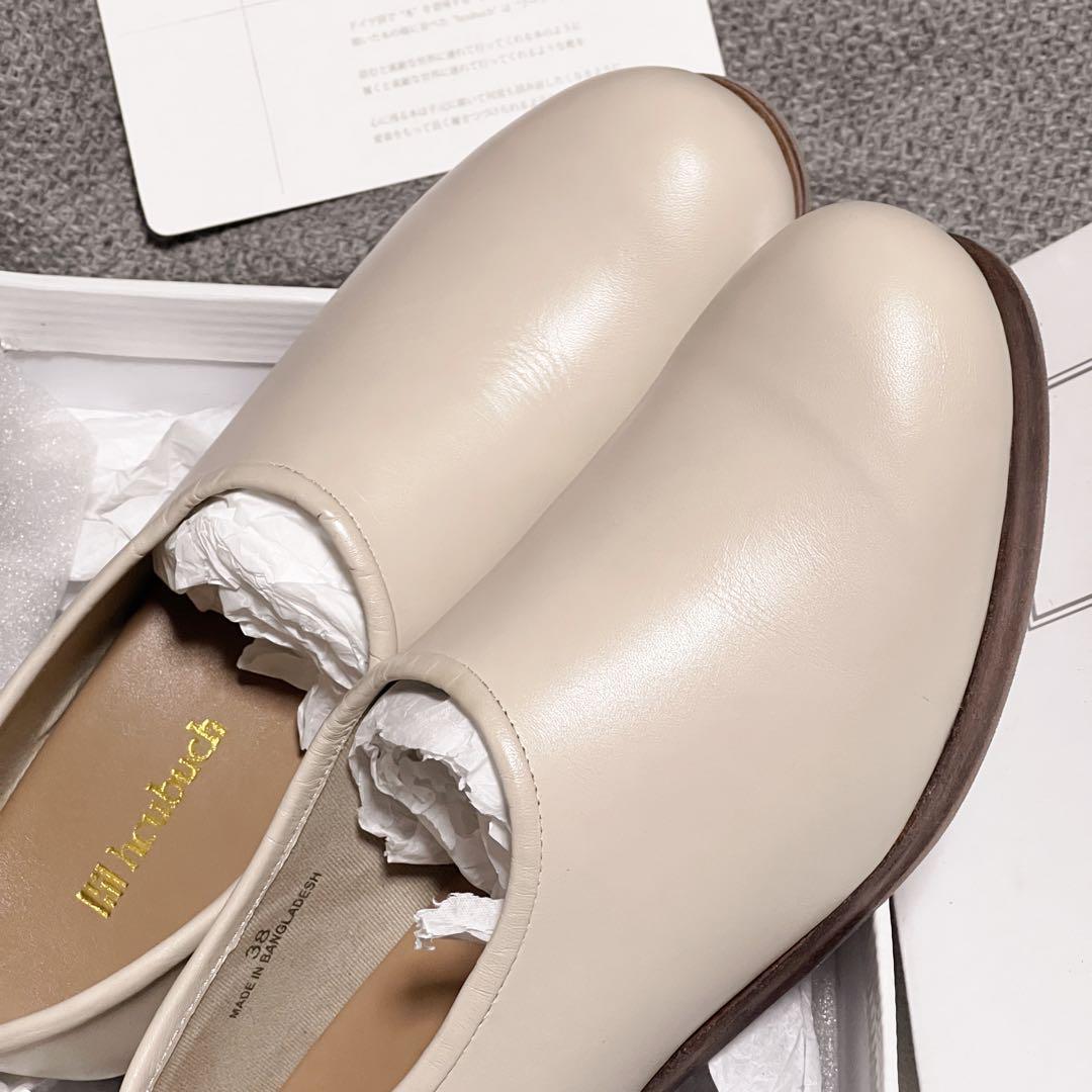 ★ hcubuch / cow leather sabot kinari