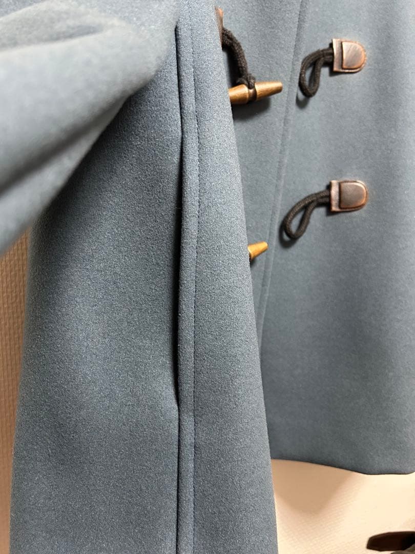 PRADA プラダ　ブルーコート　リアルファー付き　サイズ38