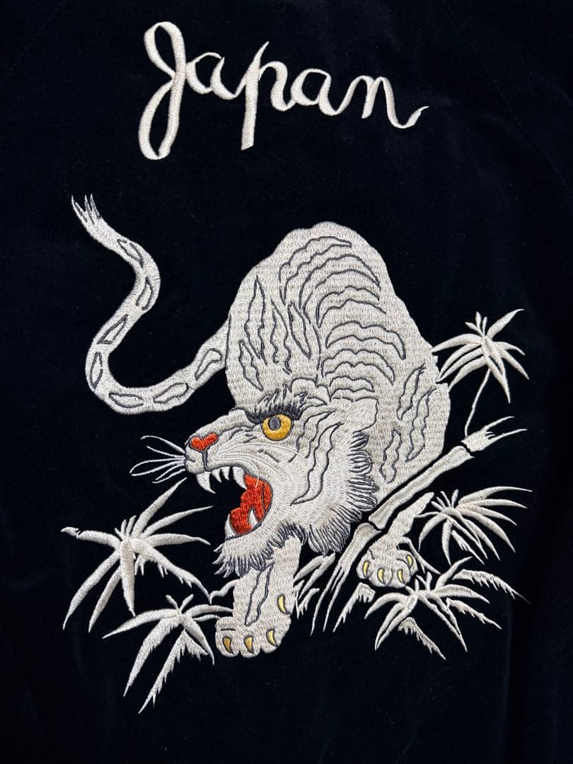 美品２面用 別珍 AVIREX USA 虎鷲 日本限定スカジャン vintage