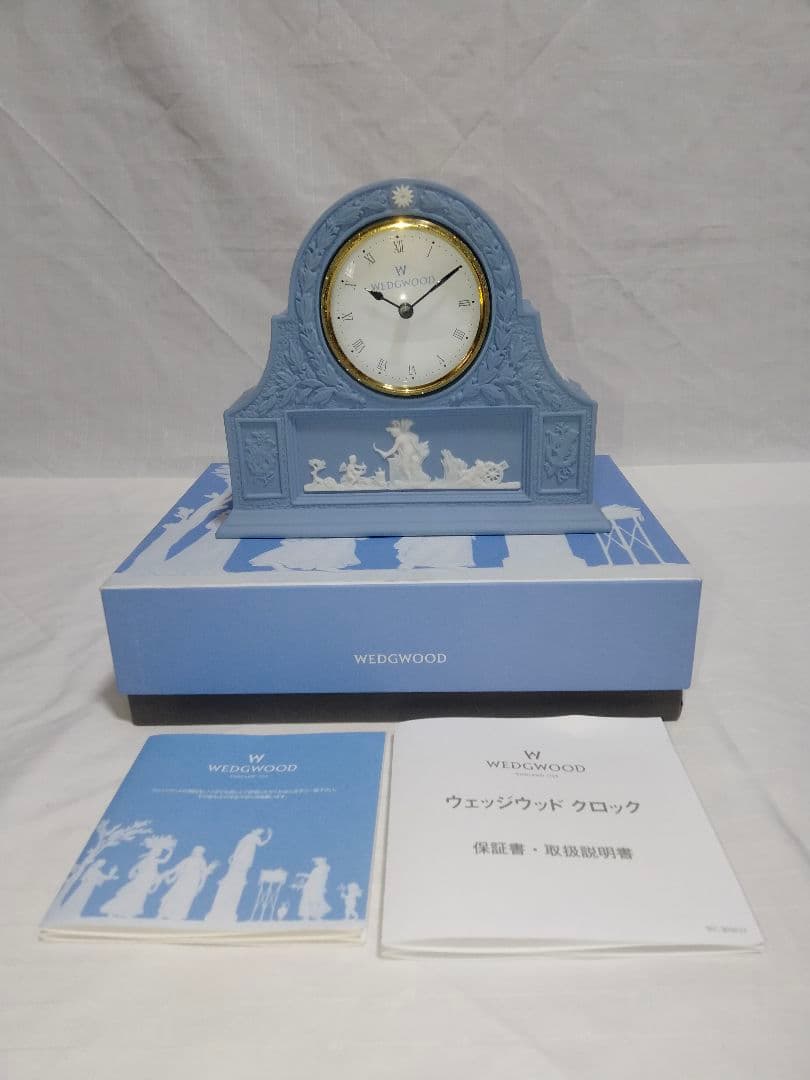未使用 ウェッジウッド  置時計 ペールマントルクロック