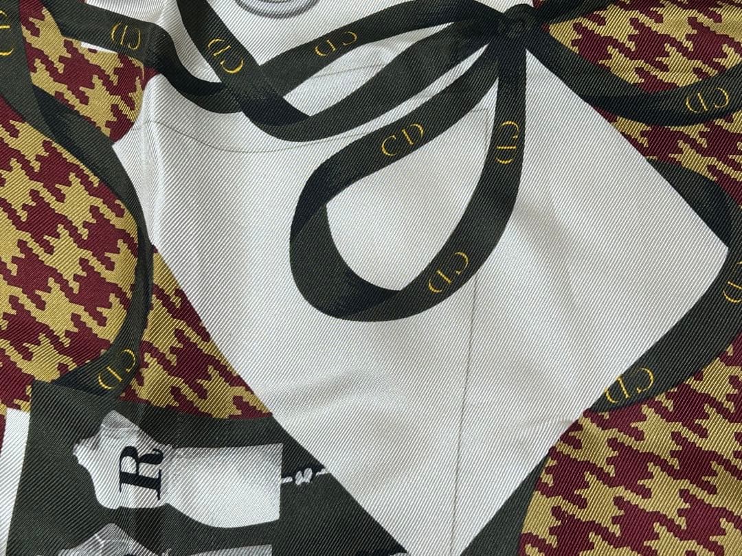 Christian Dior ハウンドトゥーススカーフ 約88cm×88cm