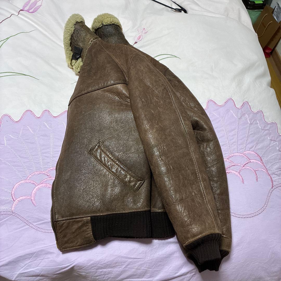 AVIREX B-6 フライトジャケット　ムートン　ボア　羊革