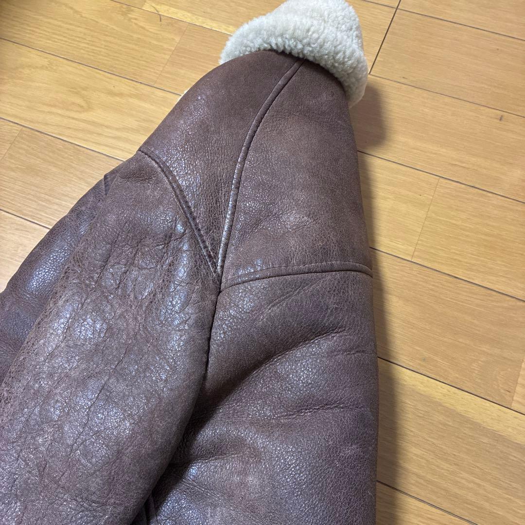 AVIREX B-6 フライトジャケット　ムートン　ボア　羊革