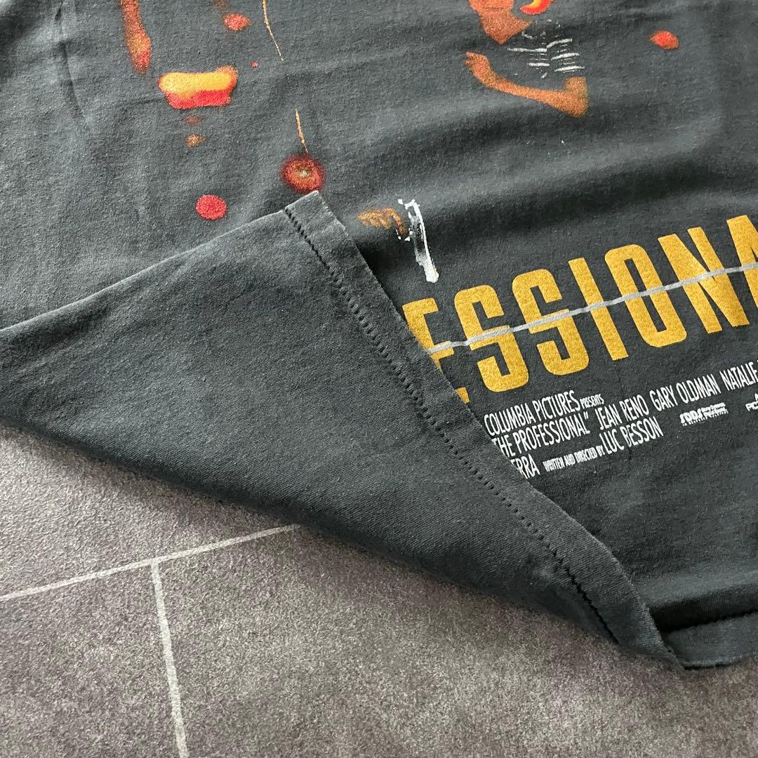 LEON レオン 映画 ムービー Tシャツ ブラック 墨黒 L