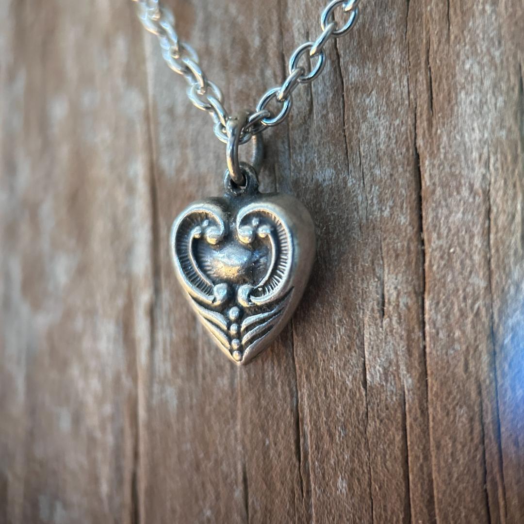 スウィートハートジュエリー　40s WW2　シルバー　SWIRL 渦巻き