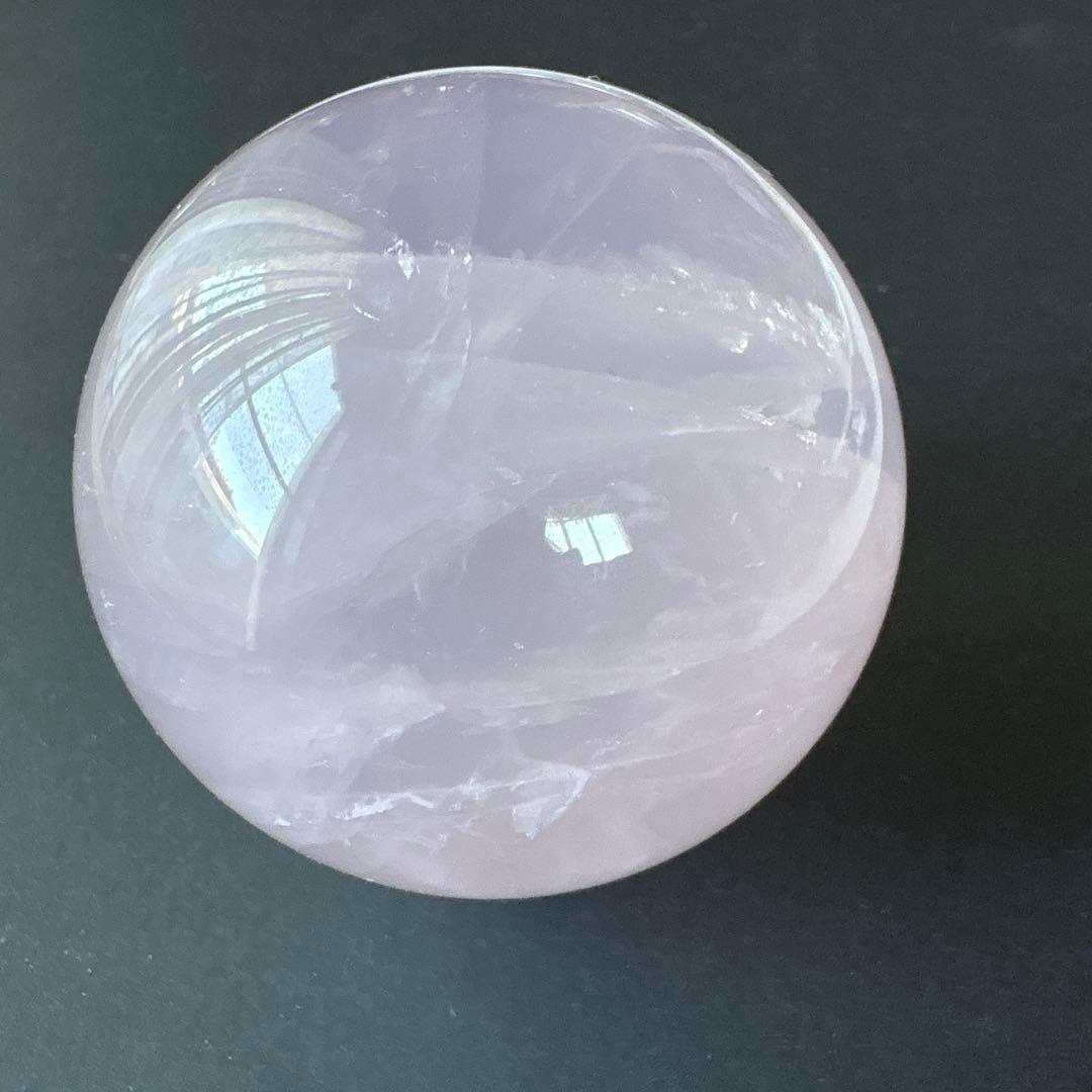ゼリースターローズクォーツスフィア　約67ミリ