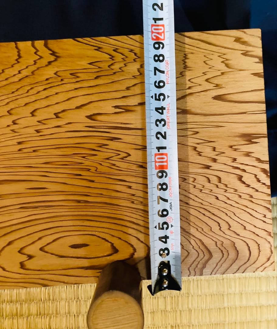 茶道　木目が美しい　吉野杉結界　藤五作　ほぼ新品　専用箱&収納袋付き