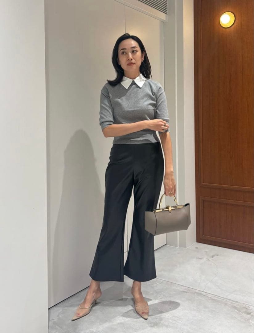 ESTNATION 2WAY 襟付きハーフスリーブ ニット 完売品　美品