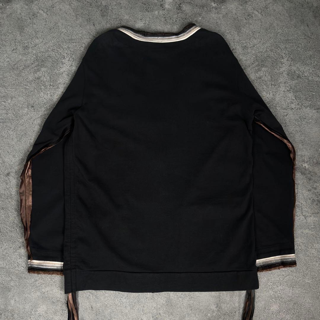 PPFM 00s y2k フリンジ スウェット カーディガン ピーピーエフエム