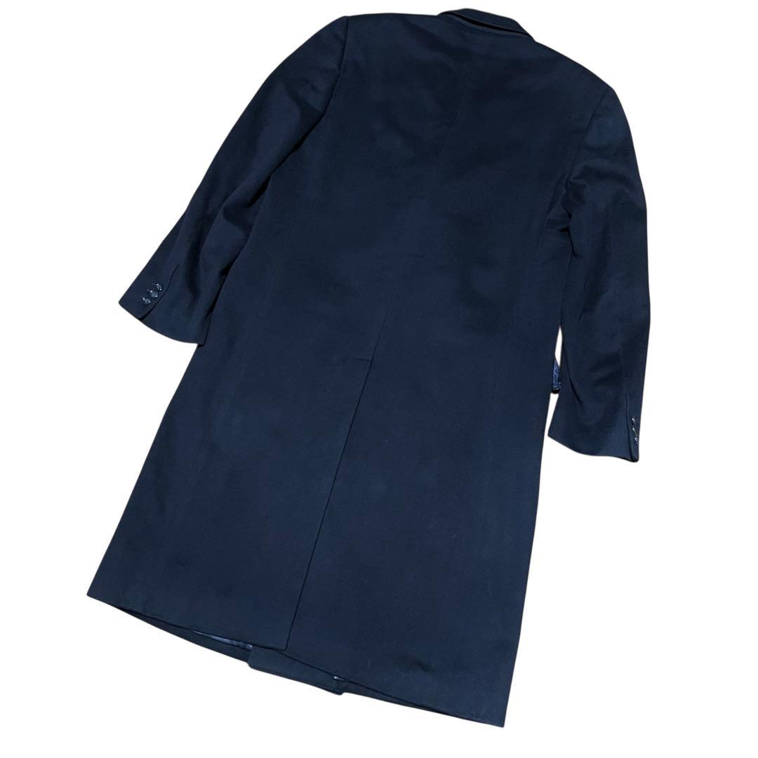 美品 イタリア製 ゼニヤ カシミヤ90% ダブルブレスト コート 50