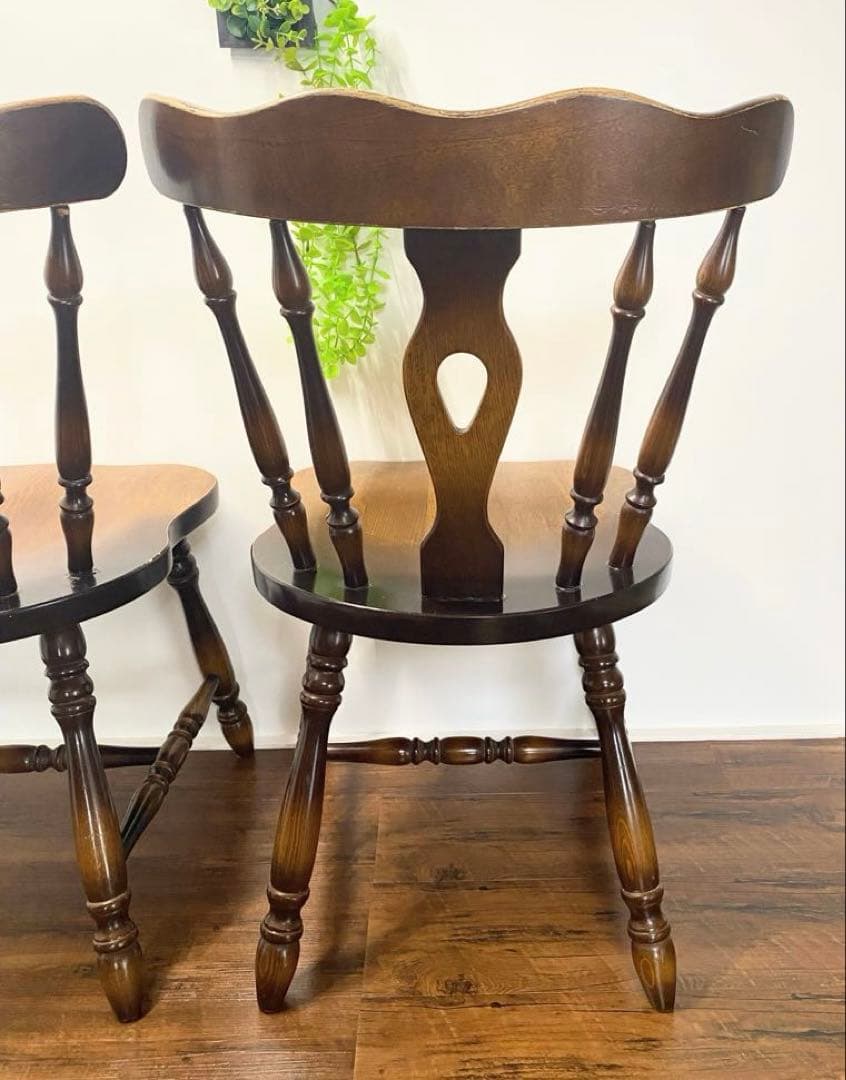 飛騨産業 キツツキマーク ウィンザーチェア 椅子 2脚セット