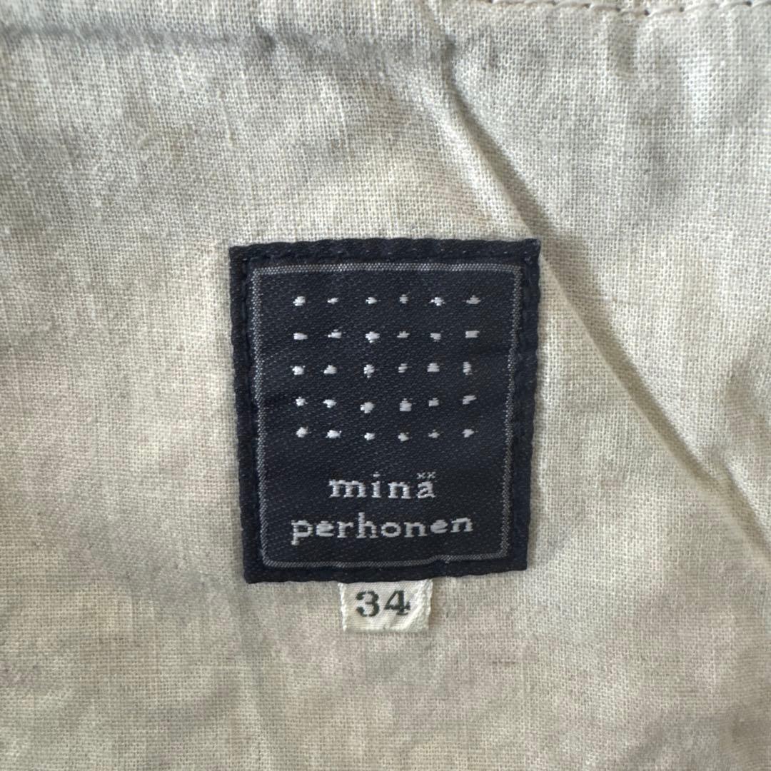 ミナペルホネン　alwaysロールアップデニム　インディゴ