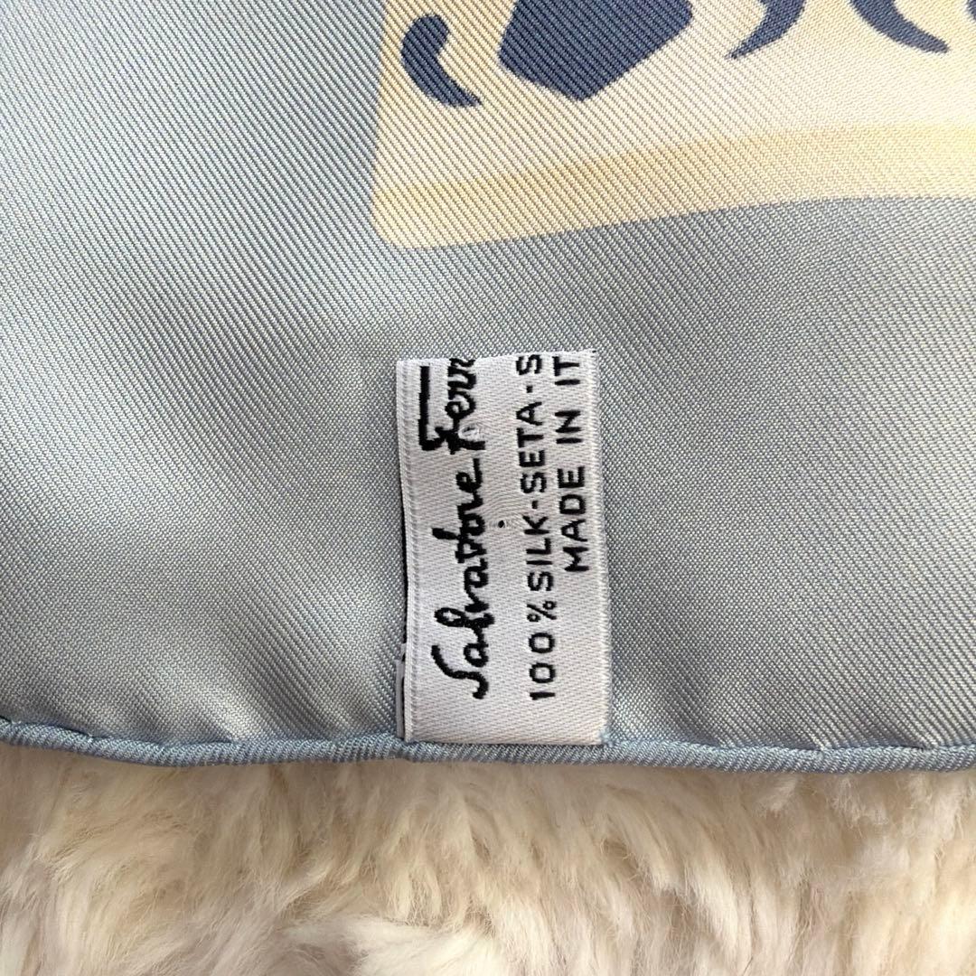 美品 Salvatore Feraggamo フェラガモ アニマル 大判スカーフ