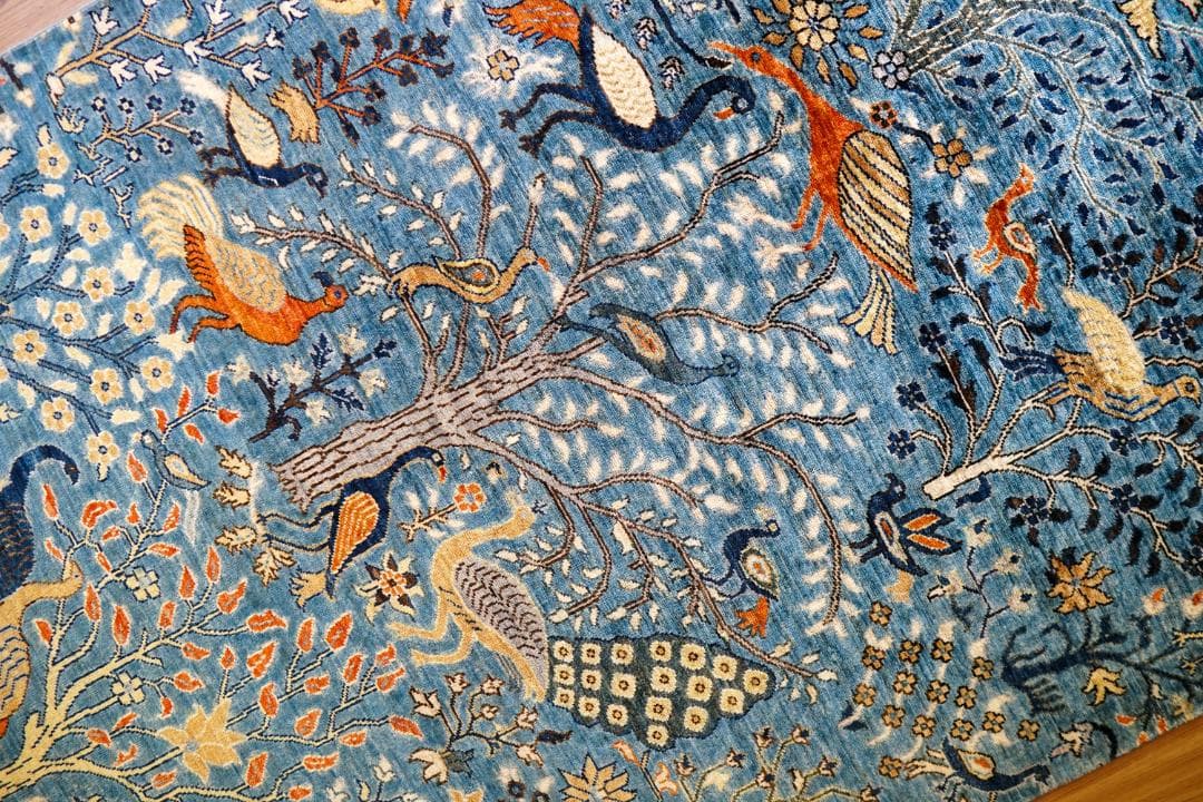 アフガニスタン 手織り ガズニーウール絨毯 トライバルラグ